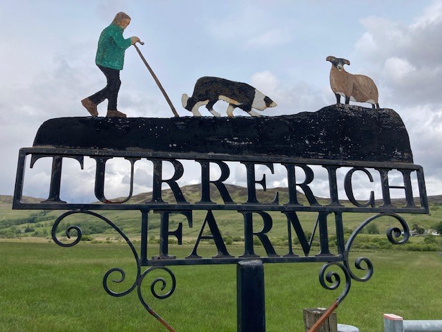 Stylish farm sign