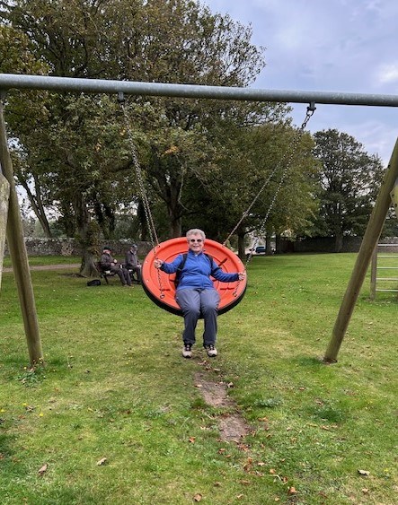 Dorothy having fun