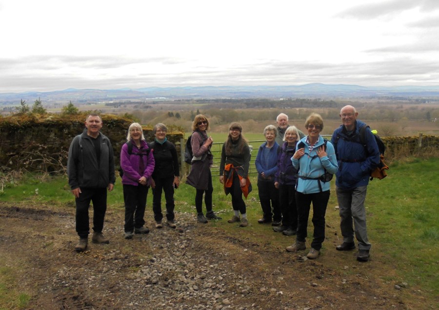 Stop for breather after uphill section