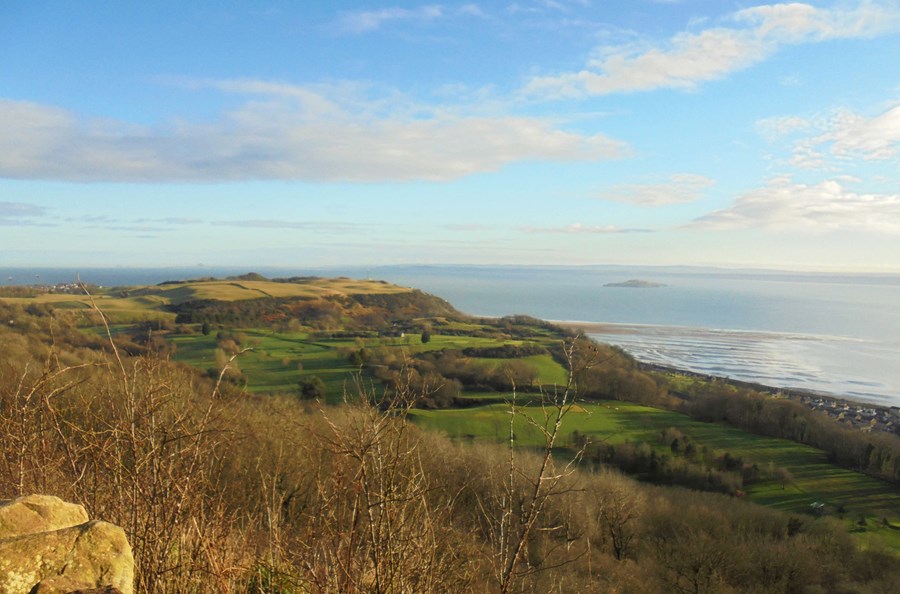 View to the east