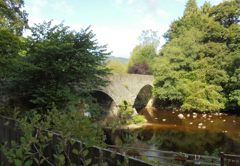 Bridge over the Braan near the caravan park