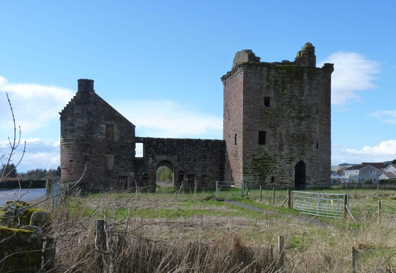 Burleigh Castle from the east side