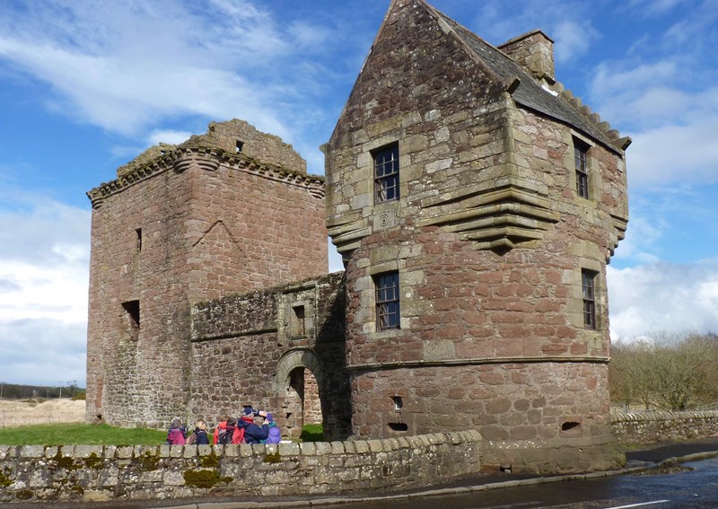 Burleigh Castle from the west side