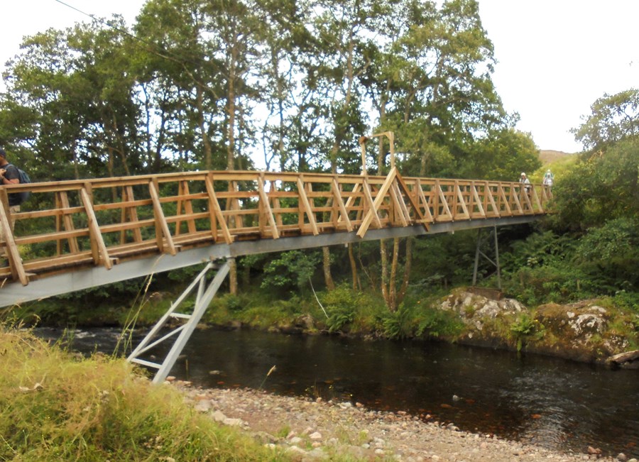 New bridge over the Lednock