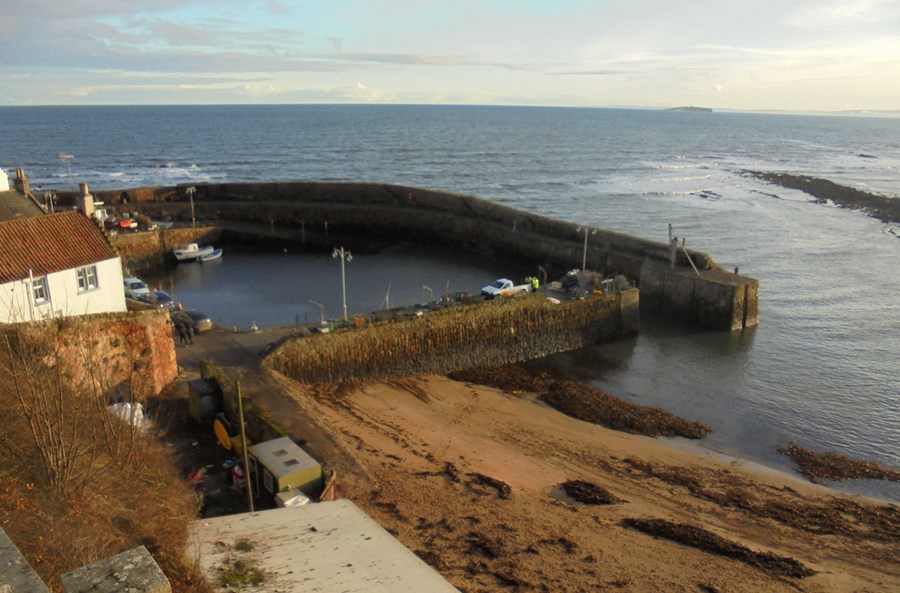 Crail harbour