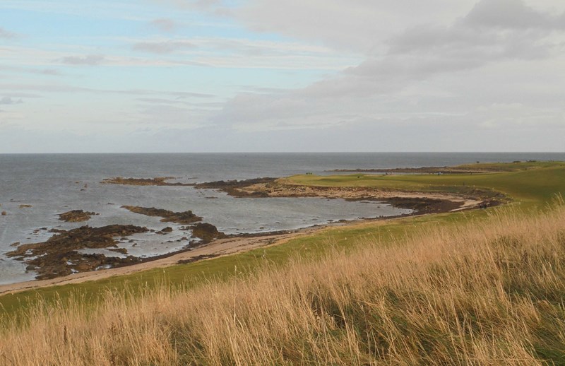 Balcomie Links and beach