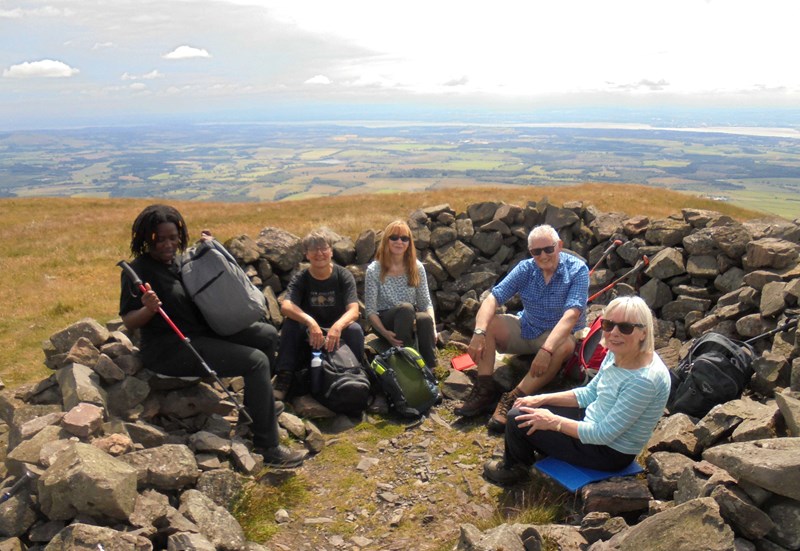 Lunch stop at Kings Seat