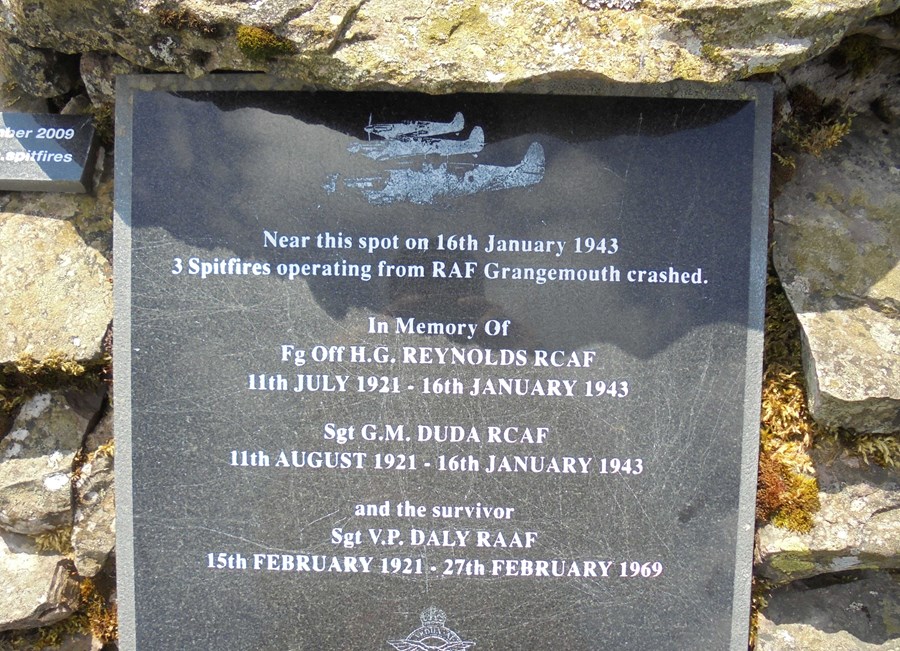 Spitfire Memorial Plaque
