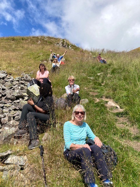 Welcome rest on the way up to Kings Seat