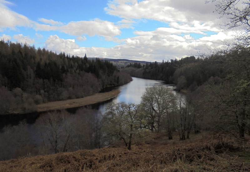 Looking south above River Tummel