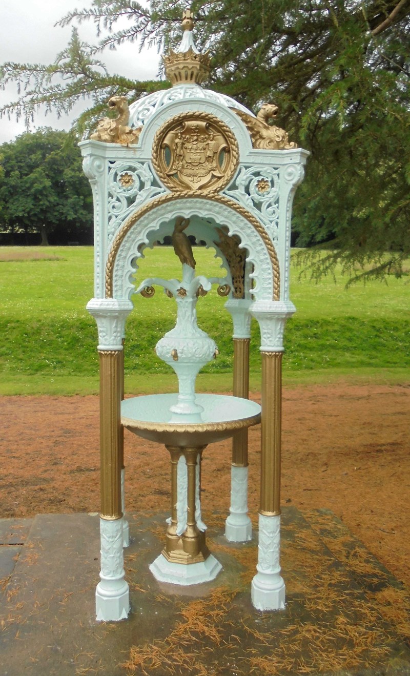 Water feature in Reid Park