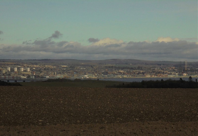 View north to Dundee from Gauldry