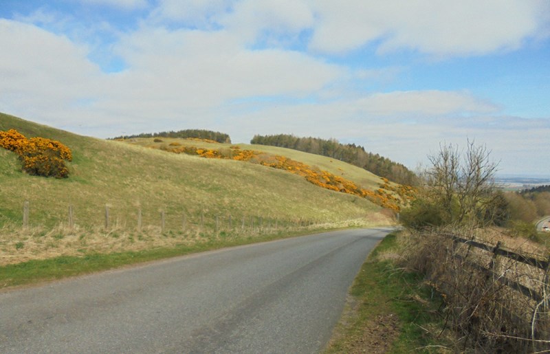 Countryside above the M90