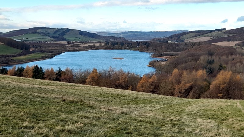The Loch from above with view to the Tay