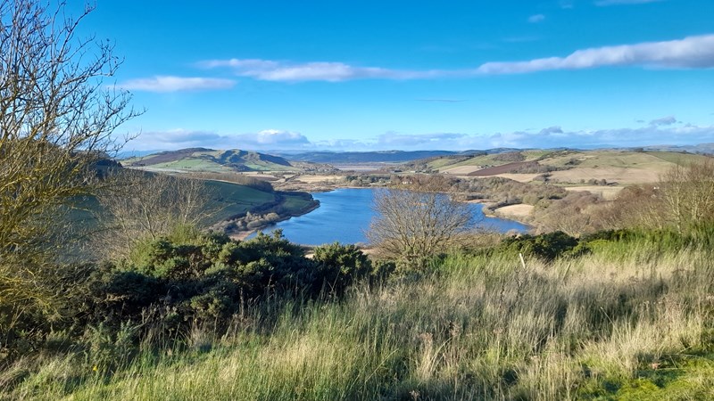 The Loch from higher still