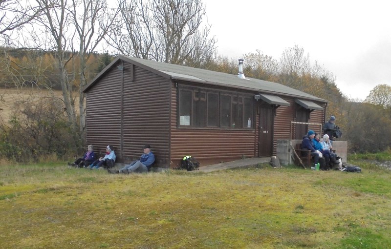 Lunch at Lindores Loch boathouse