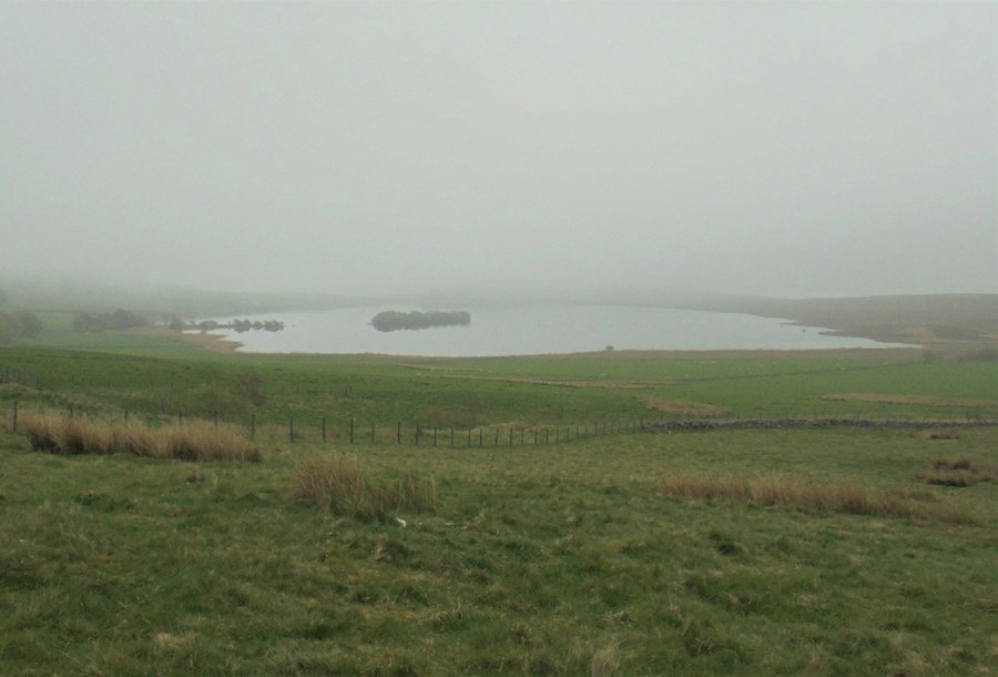 Ballo reservoir in the gloom