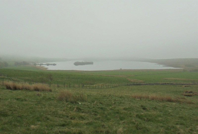Ballo reservoir in the gloom