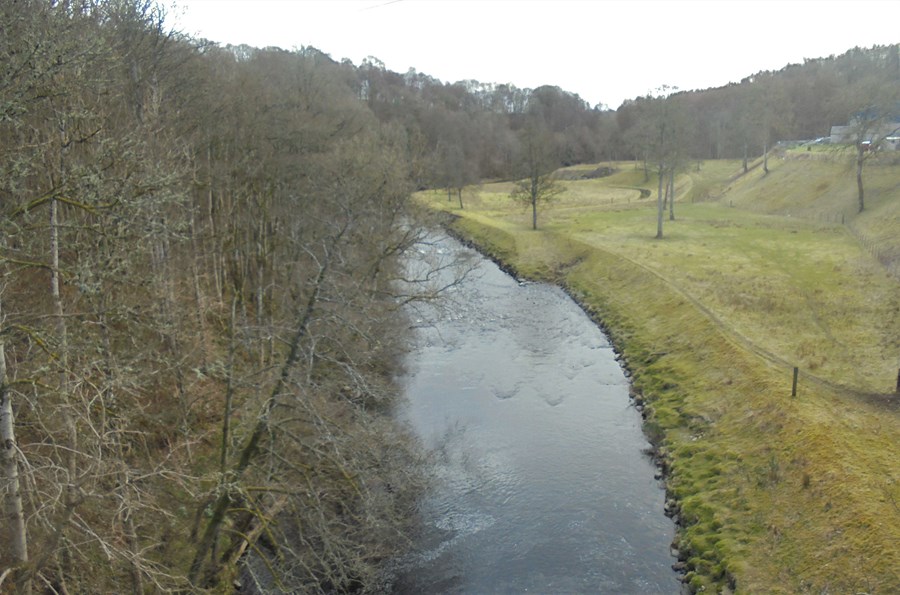 View west from Dalcrue bridge