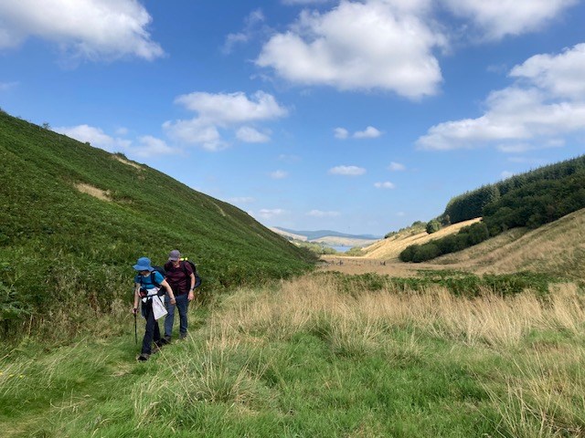 On the Drovers Road leaving Glen Quey