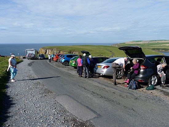 Thursday; Getting ready to start the walk