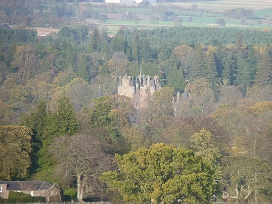 Glamis Walk - Glamis Castle through the trees