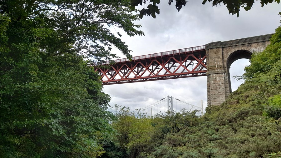 The Rail Bridge from below