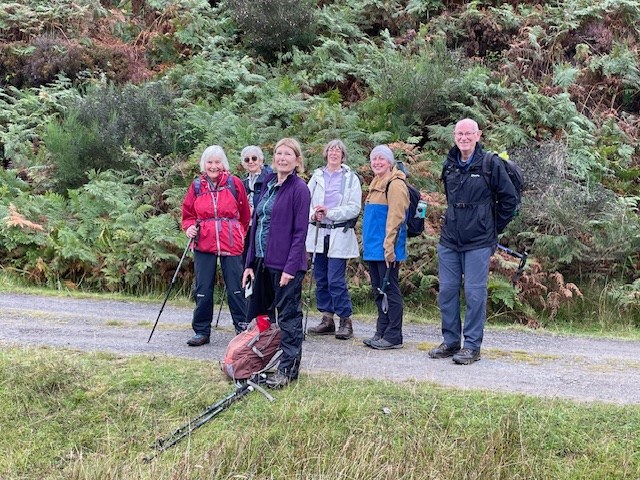 Group photo near Rotmell Loch