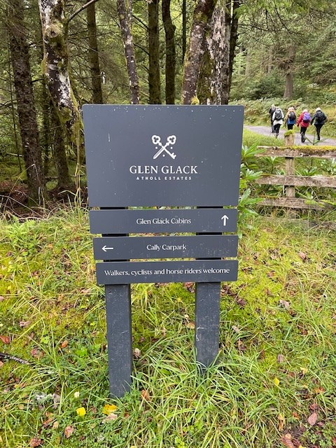 Sign near start of walk
