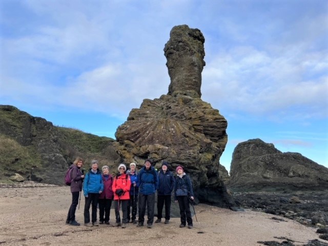 Group photo at Rock and Spindle