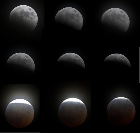 Lunar Eclipse Collage 03/03/07