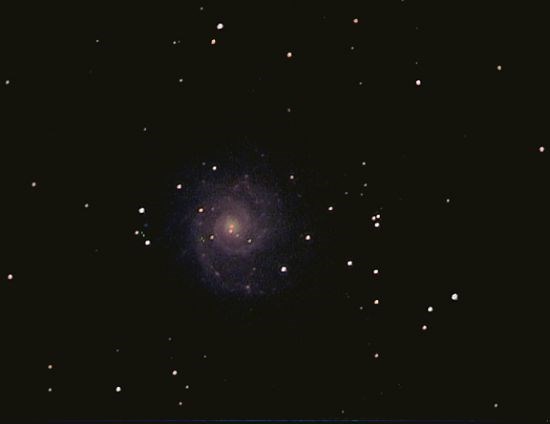 M74: Face on spiral galaxy in Pisces