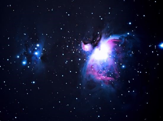 M42 and NGC1977 (Running Man Nebula) 29/12/11 - Eric Walker