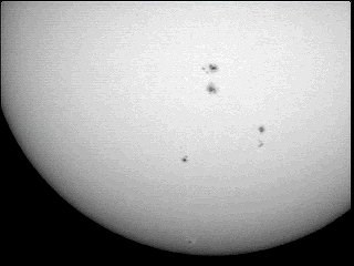 A Wide Field Webcam Image of the Sun 16/05/04 - Maarten de Vries