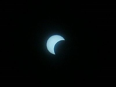 Partial Solar Eclipse from Aberlemno (Angus) 03/10/05 - Maarten de Vries