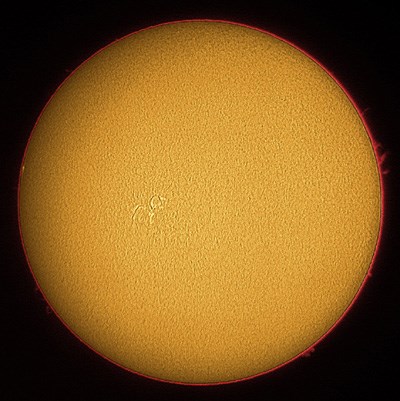 Sun in H-alpha 20/05/07 - Bill Leslie
