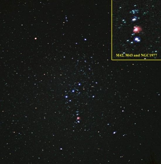Orion and M42, M43 & NGC1977 12/12/04 - Les Gamble