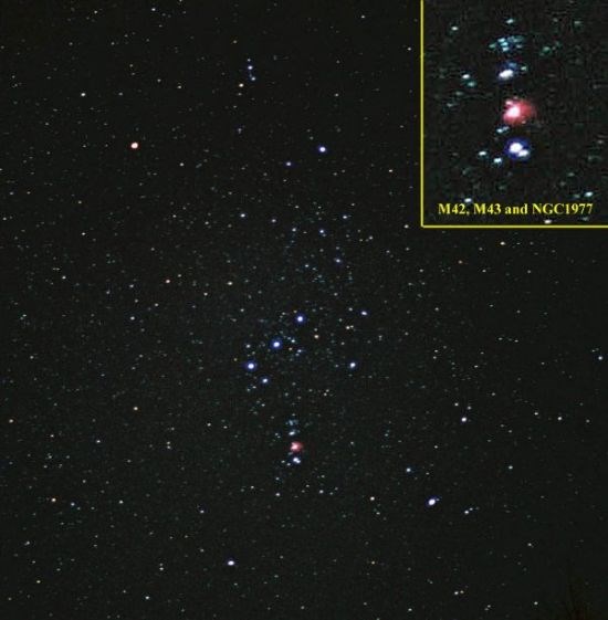 Orion and M42, M43 & NGC1977  12/12/04 - Les Gamble