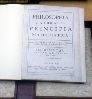 Principia Mathematica by Sir Isaac Newton - first edition!