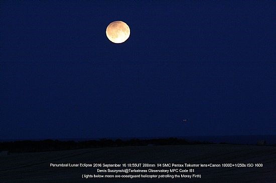 Penumbral Lunar Eclipse (16th Sept 2016)