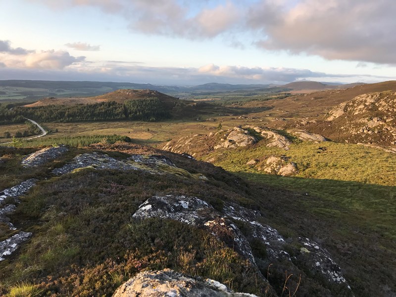 Looking north towards Daviot from Creag nan Gobhair, Farr