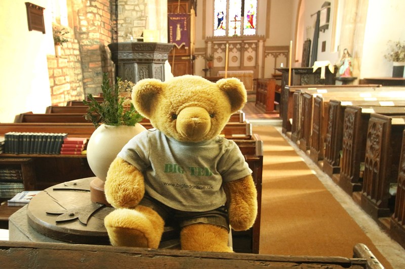 Big Ted on a font