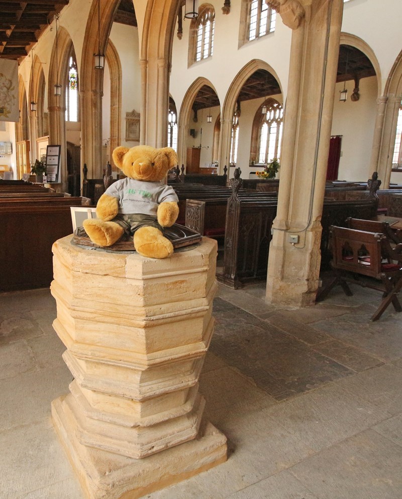 Big Ted on a font