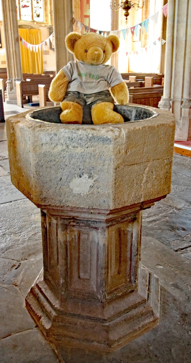 Big Ted on a font