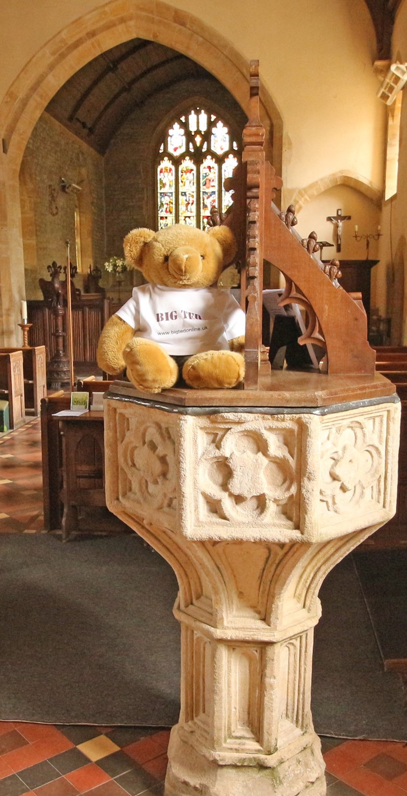 Big Ted on a font