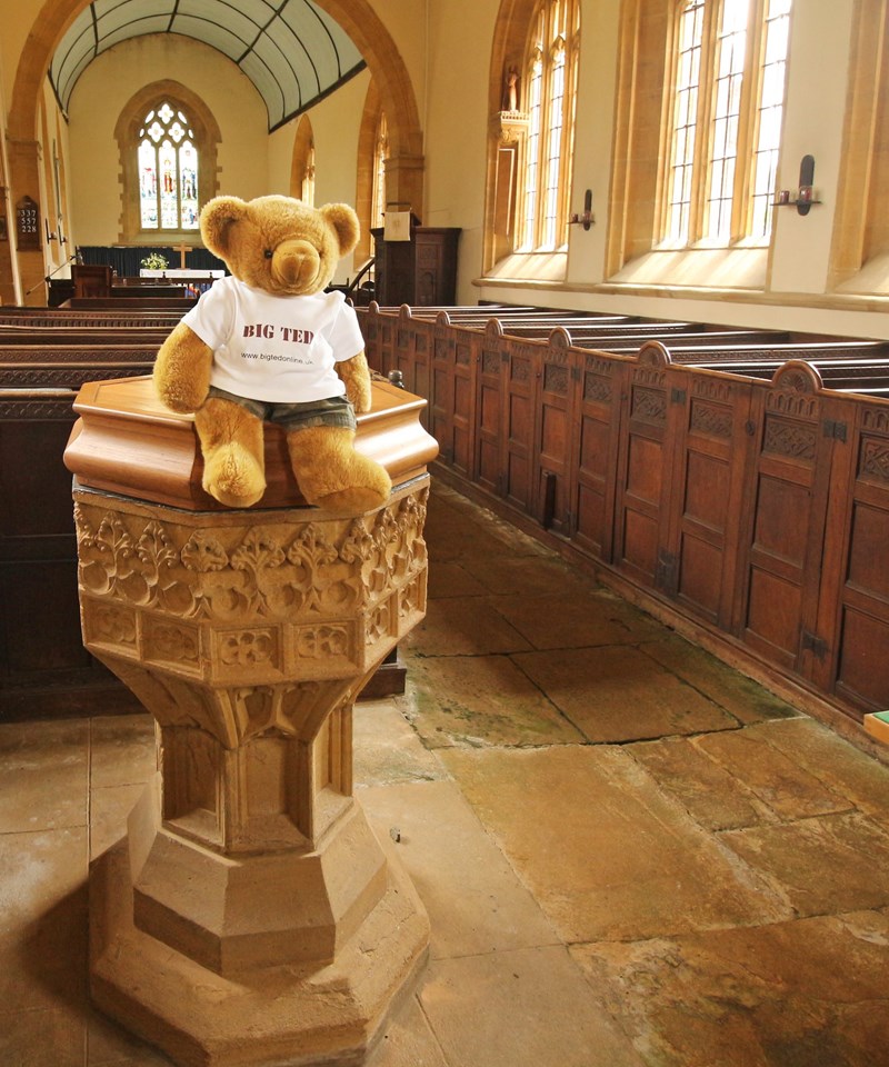 Big Ted on a font