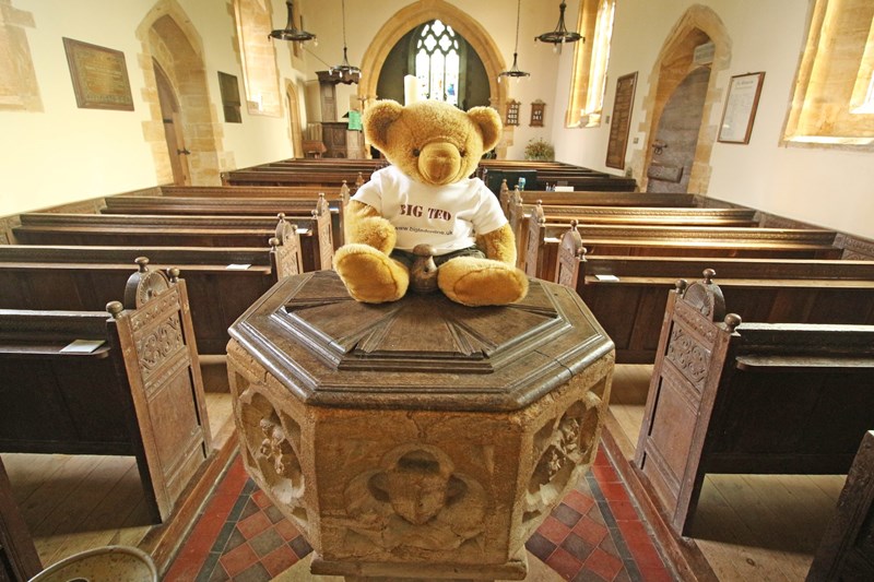 Big Ted on a font