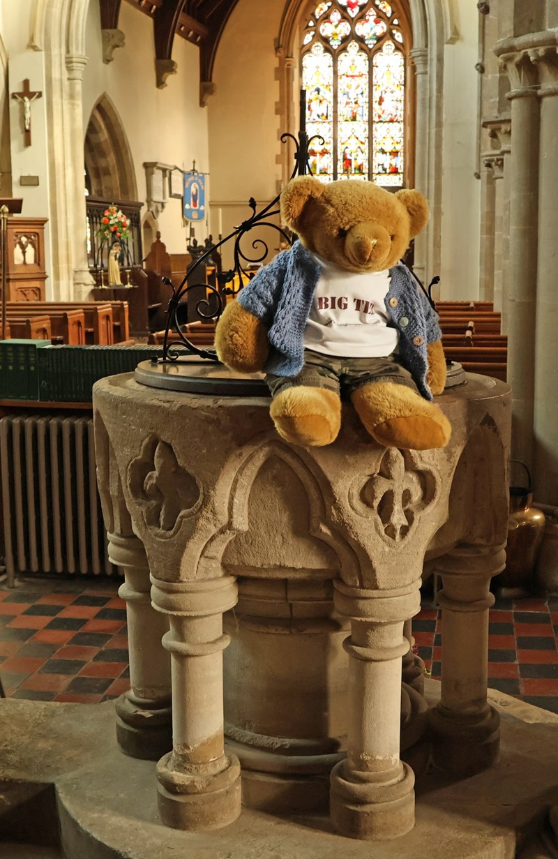 Big Ted on a font