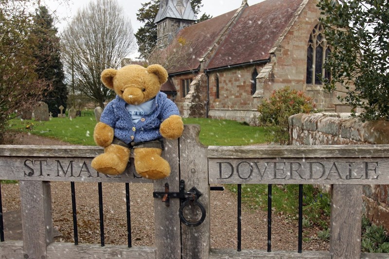 Big Ted at Doverdale in the snow