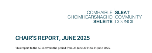Chairman's Report for the year 2024-2025
